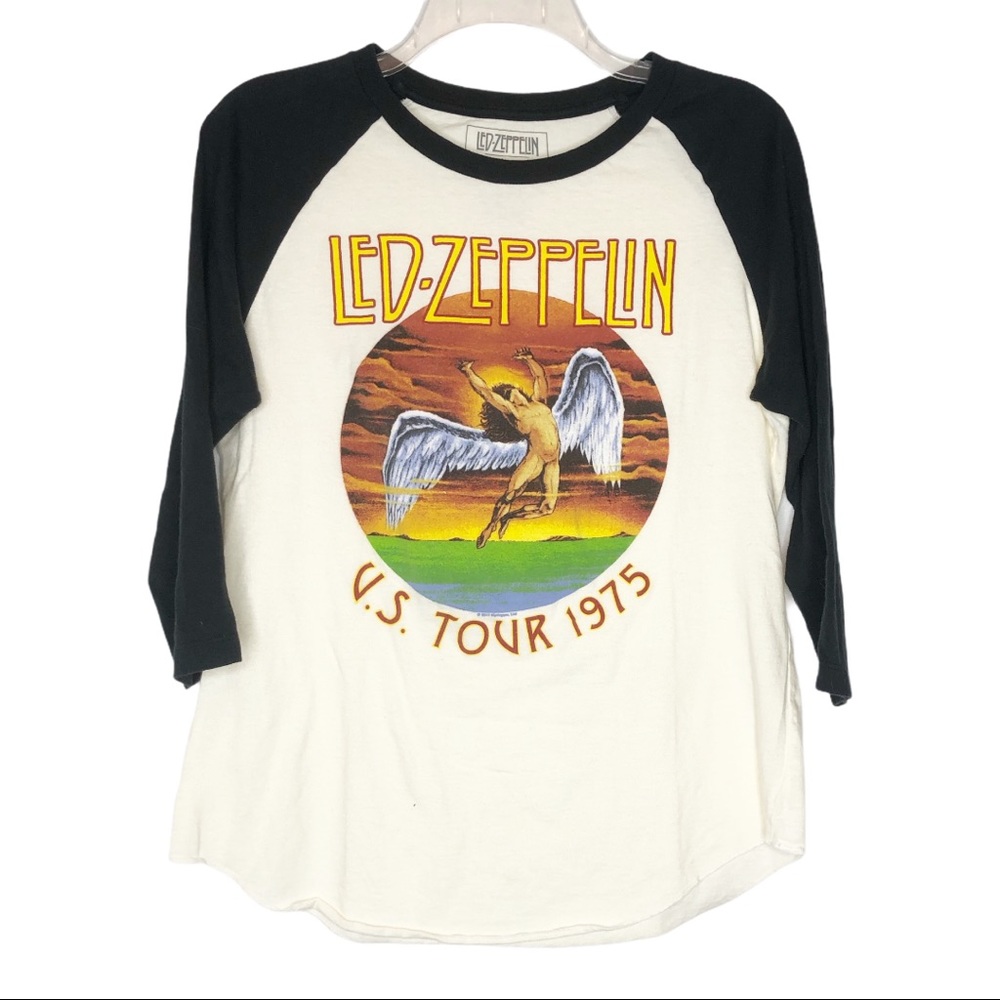 Led Zeppelin Baseball Style Band Concert T-Shirt
